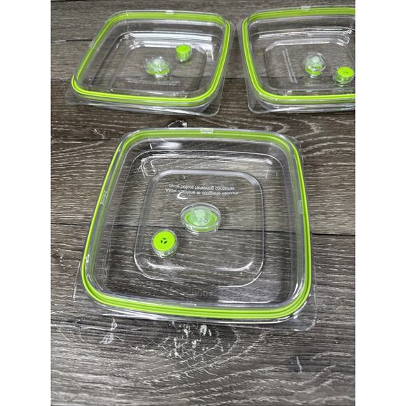 FoodSaver Vacuum Sealer Fresh Preserver Replacement Lid Only ~set Of 3 - Picture 5 of 5